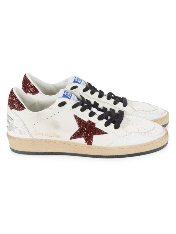 Golden Goose Ballstar Glitter Court Sneakers